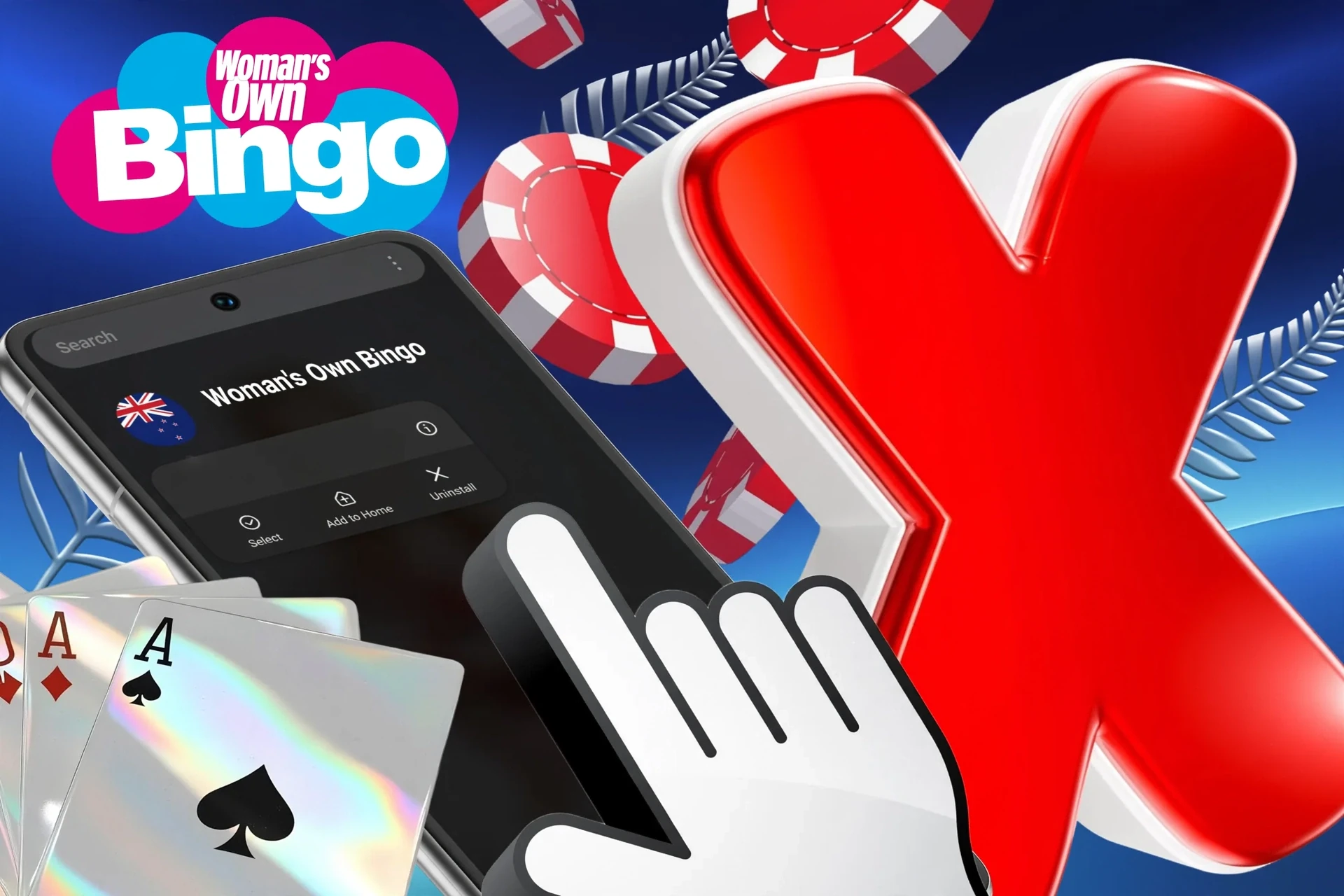 Description of Woman's Own Bingo account deletion procedure via customer support