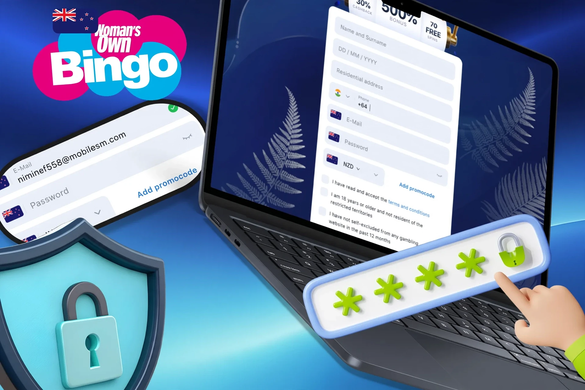Instructions on how to create a strong and secure password to protect your account