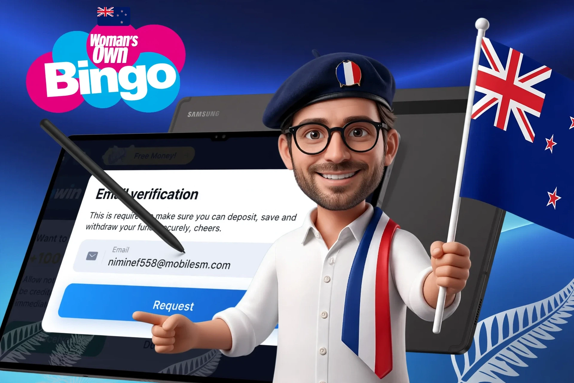 Details of the identity verification procedure on the Woman's Own Bingo platform