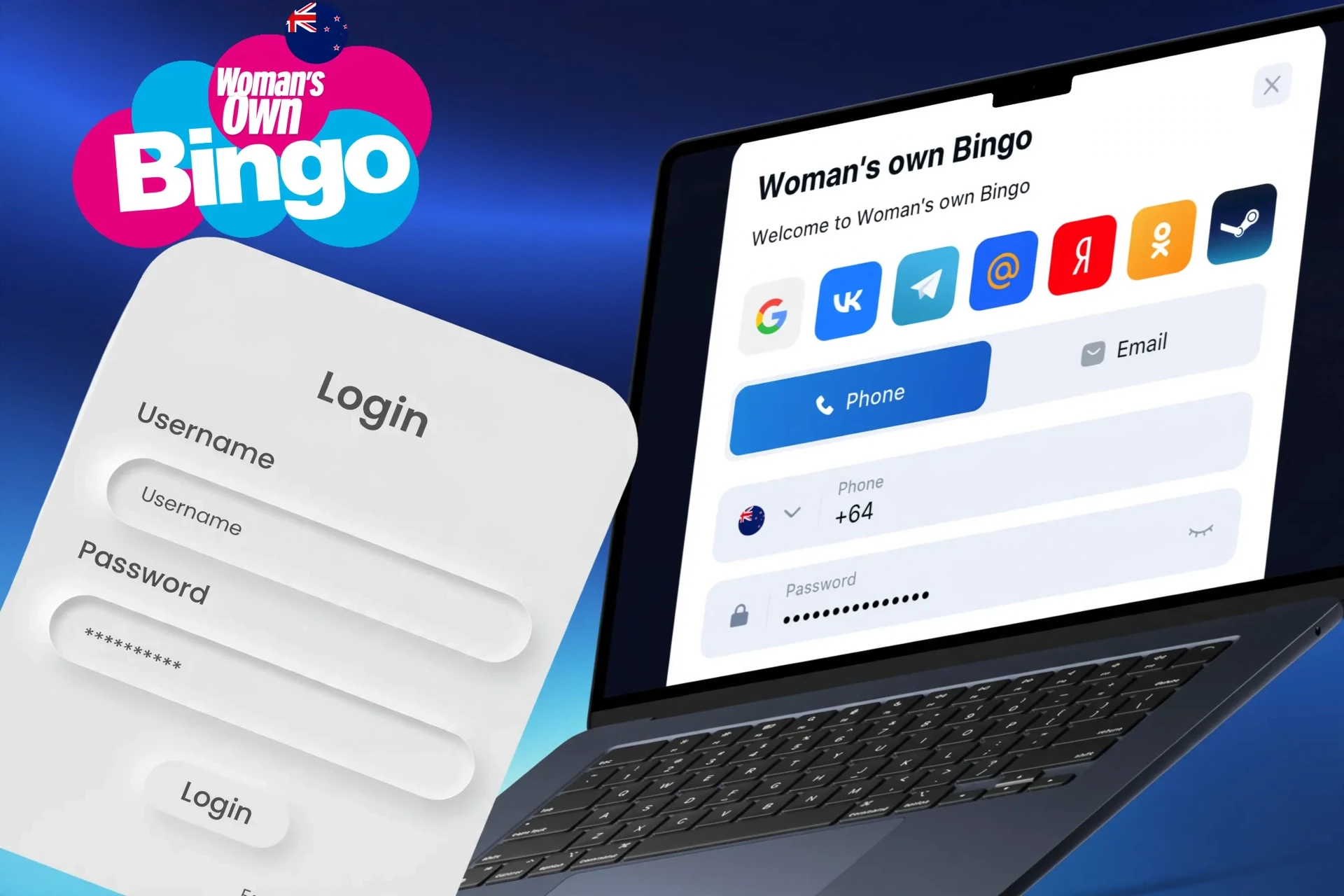 Description of actions to log in to the personal account via the website or mobile site